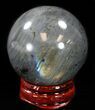 Flashy Labradorite Sphere - Great Color Play #37661-1
